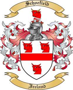 Schoefield Family Crest from Ireland