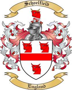 Schoelfield Family Crest from England
