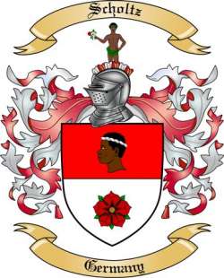 Scholtz Family Crest from Germany