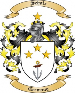 Scholz Family Crest from Germany