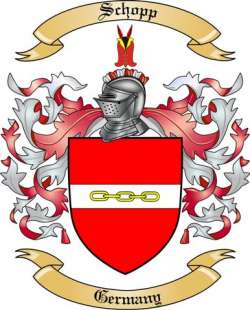Schopp Family Crest from Germany