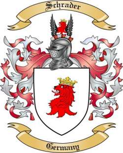 Schrader Family Crest from Germany2
