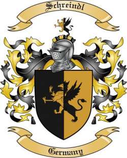 Schreindl Family Crest from Germany