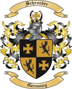 Schroeder Family Crest from Germany