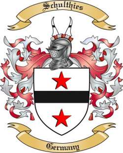 Schulthies Family Crest from Germany