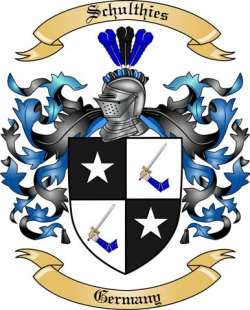 Schulthies Family Crest from Germany2