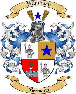 Schutman Family Crest from Germany