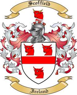 Scoffield Family Crest from Ireland