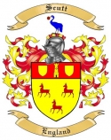 Scutt Family Crest from England