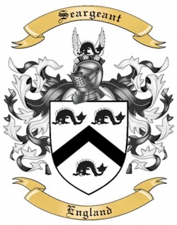 Seargeant Family Crest from England
