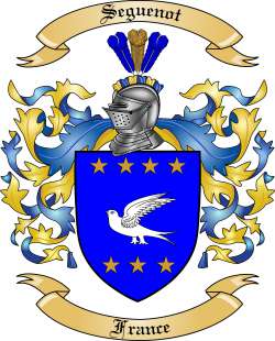 Seguenot Family Crest from France