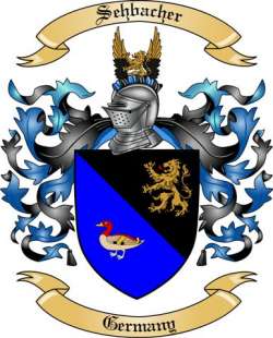 Sehbacher Family Crest from Germany
