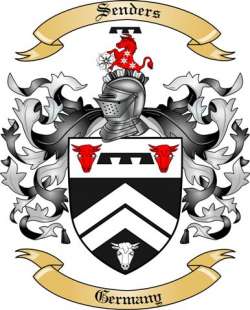 Senders Family Crest from Germany