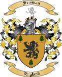 Sereman Family Crest from England