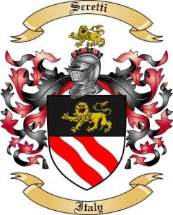 Seretti Family Crest from Italy