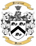 Sergeant Family Crest from Wales