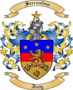 Serrentino Family Crest from Italy