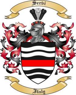Servi Family Crest from Italy