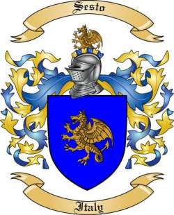 Sesto Family Crest from Italy