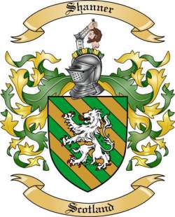 Shanner Family Crest from Scotland