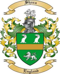 Shara Family Crest from England
