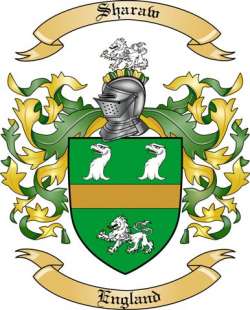 Sharaw Family Crest from England