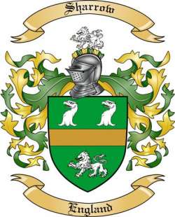 Sharrow Family Crest from England