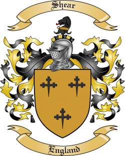 Shear Family Crest from England