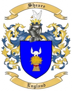 Sheare Family Crest from England2