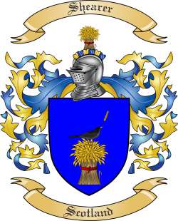 Shearer Family Crest from Scotland