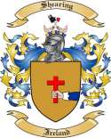 Shearing Family Crest from Ireland
