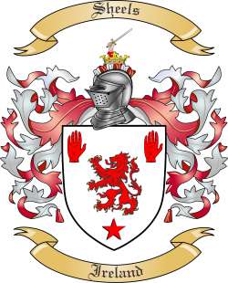 Sheels Family Crest from Ireland