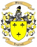Sheer Family Crest from England