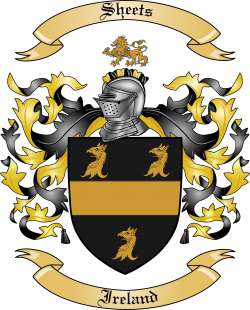 Sheets Family Crest from Ireland