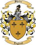 Sheire Family Crest from England