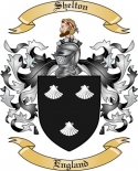 Shelton Family Crest from England