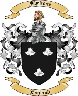 Sheltone Family Crest from England