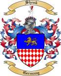 Shenk Family Crest from Germany