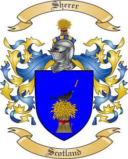 Sherer Family Crest from Scotland