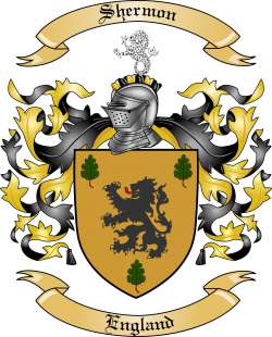 Shermon Family Crest from England