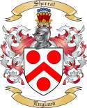 Sherrat Family Crest from England