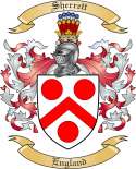 Sherrett Family Crest from England