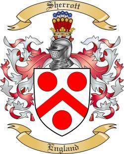 Sherrott Family Crest from England
