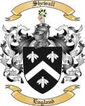 Shewall Family Crest from England