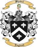 Shewel Family Crest from England