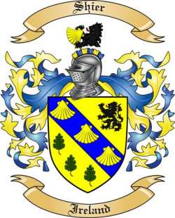 Shier Family Crest from Ireland