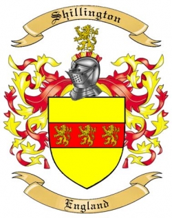 Shillington Family Crest from England