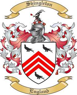 Shingleton Family Crest from England