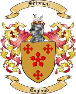 Shipman Family Crest from England