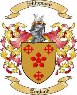 Shippman Family Crest from England